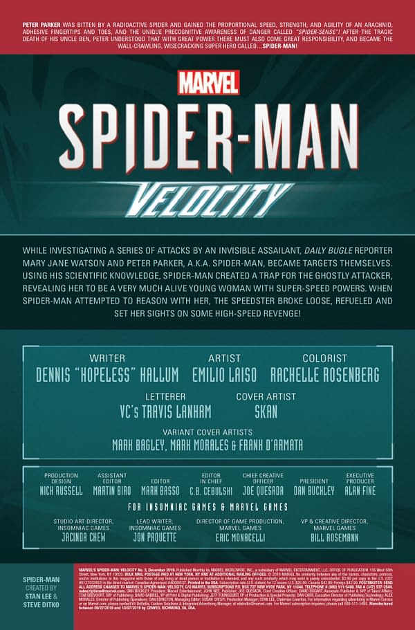 Spider-Man: Velocity #3 [Preview]