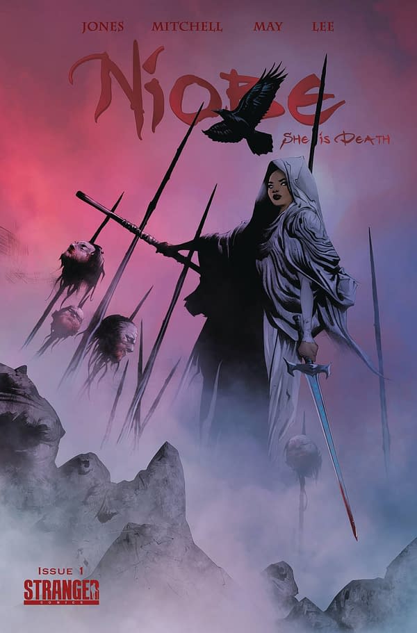 Sebastian A. Jones, Amandla Stenberg and Sheldon Mitchell's Niobe: She Is Death #1 Gets a Second Printing and #2 Gets a 1:10 FOC Jae Lee Cover