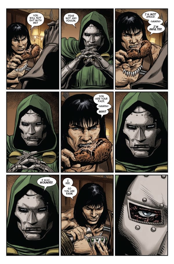 Doctor Doom Gets Intimate with Conan in Savage Avengers #8 [Preview]