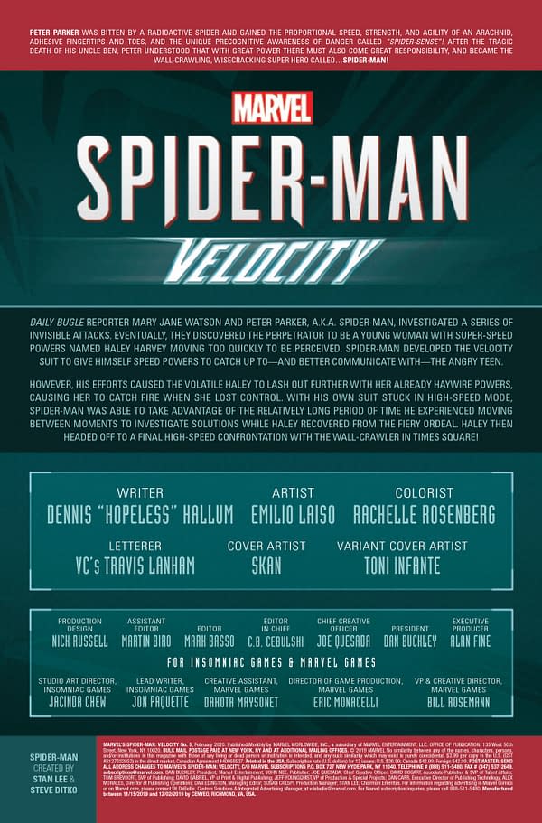 Spider-Man: Velocity #5 [Preview]