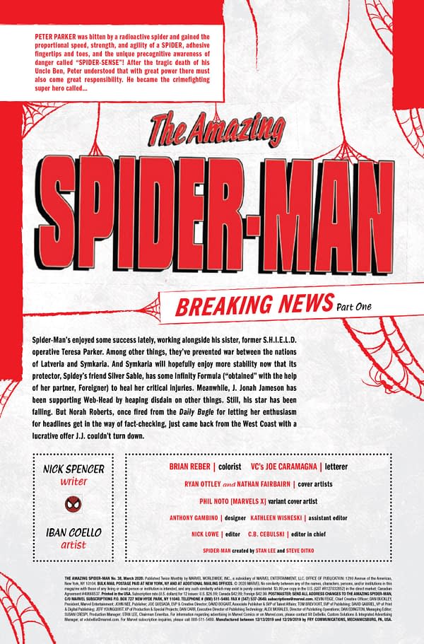 Amazing Spider-Man #38 [Preview]