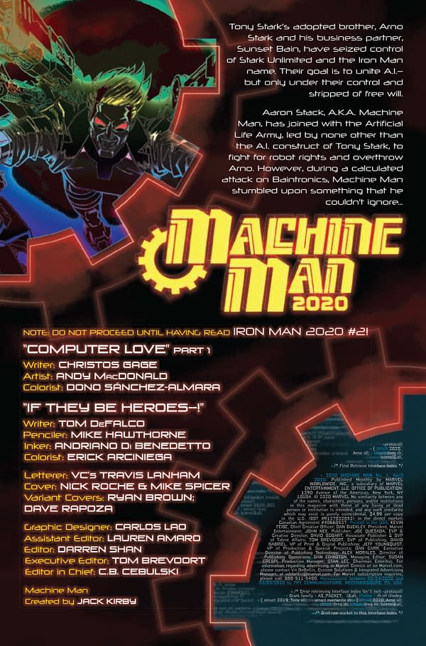 Machine Man 2020 #1 [Preview]