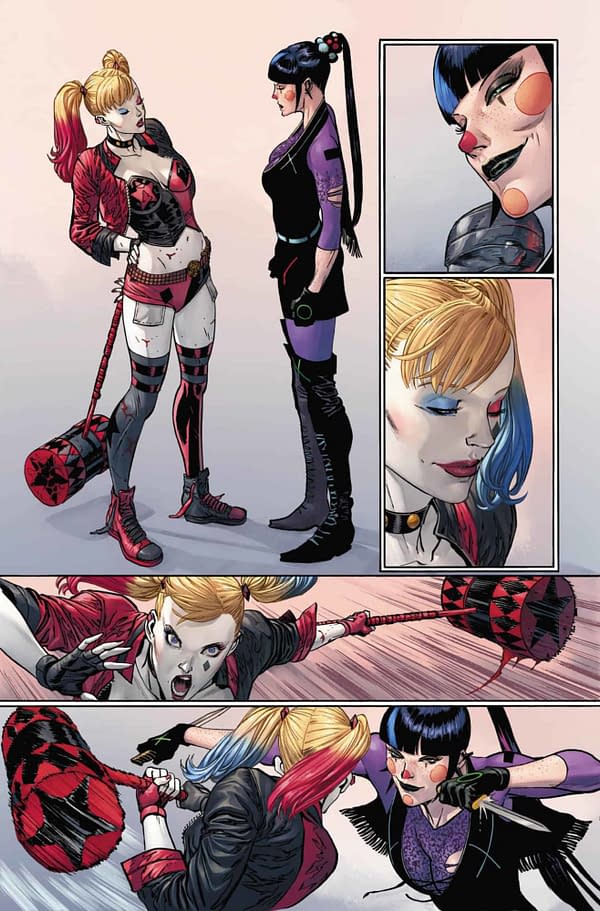 Punchline vs Harley Quinn, interior page