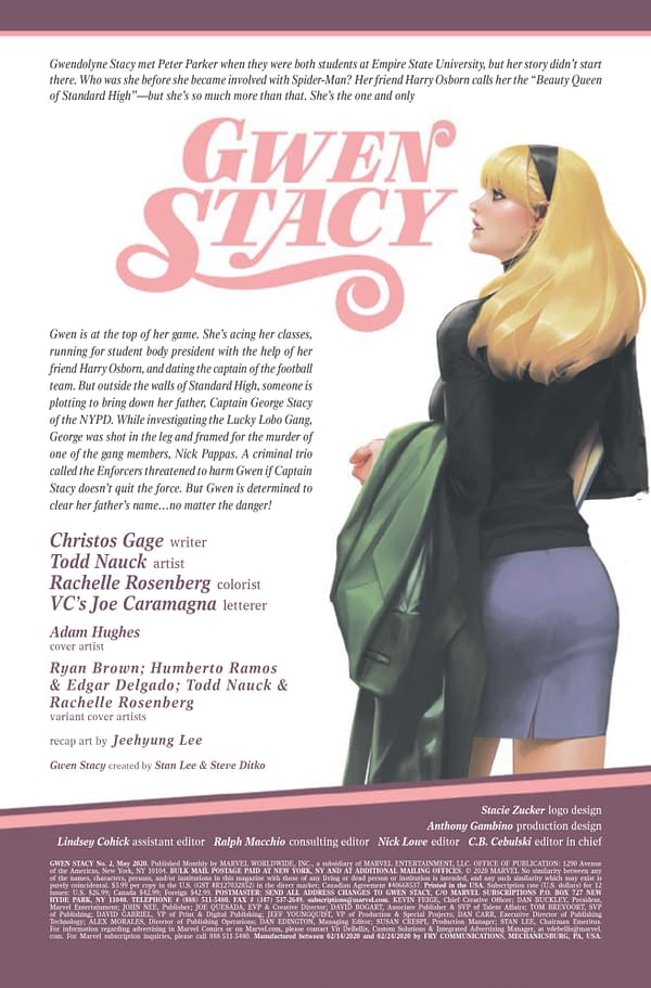 Gwen Stacy #2 [Preview]