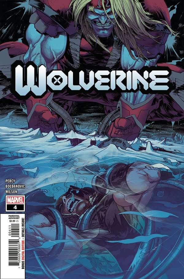 The cover to Wolverine #4 - which gives away the ending of the book.