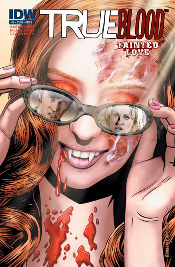 True Blood: Tainted Love cover, a licensed media-tie in from the HBO show. Credit: IDW Publishing.