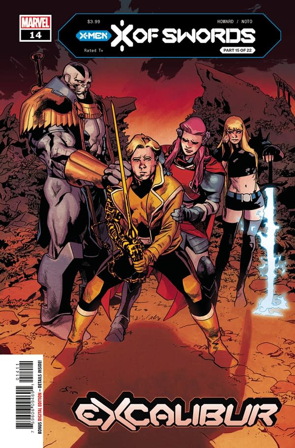 The cover to Excalibur #14