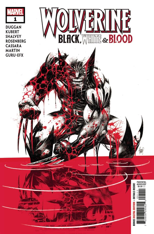 The cover to Wolverine: Black, White & Blood #1