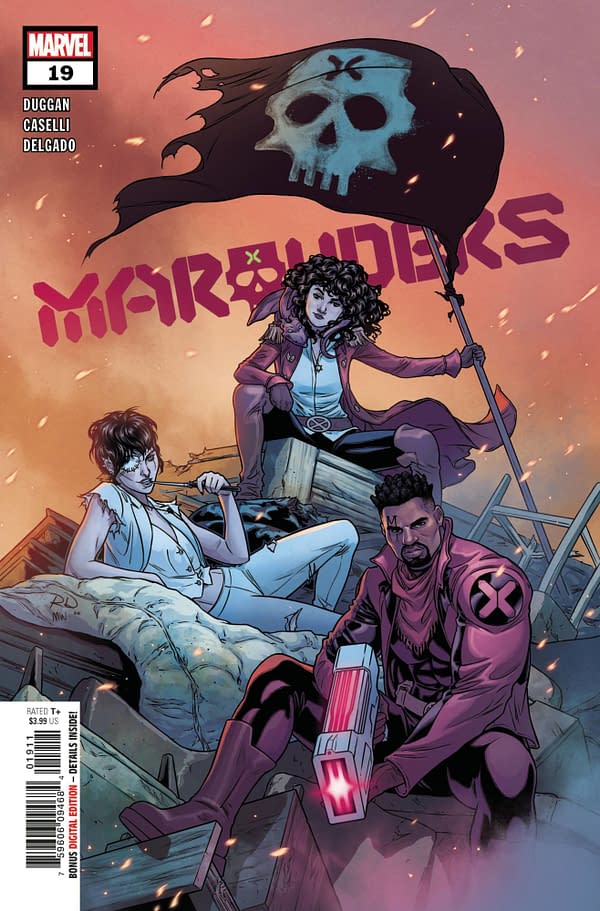Russell Dauterman's cover to Marauders #19, by Gerry Duggan and Stefano Caselli, in stores from Marvel Comics on Wednesday, April 7th, 2021.