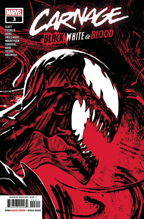 Cover image for CARNAGE BLACK WHITE AND BLOOD #3 (OF 4)