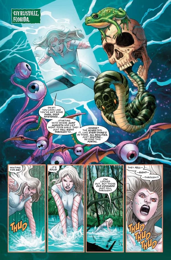 Interior preview page from X-MEN CURSE MAN-THING #1