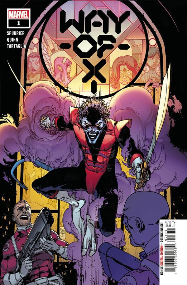 The Giuseppe Camuncoli cover to Way of X #1, by Si Spurrier and Bob Quinn, in stores from Marvel Comics on Wednesday, April 21st, 2021
