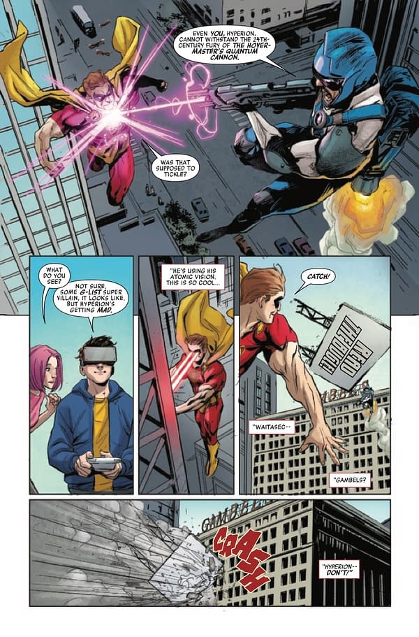 Interior preview page from HEROES REBORN PETER PARKER AMAZING SHUTTERBUG #1