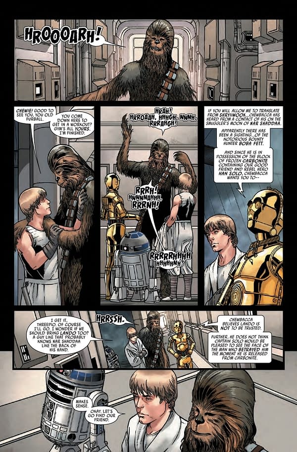 Interior preview page from STAR WARS #13
