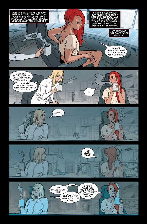Interior preview page from BLACK WIDOW #7