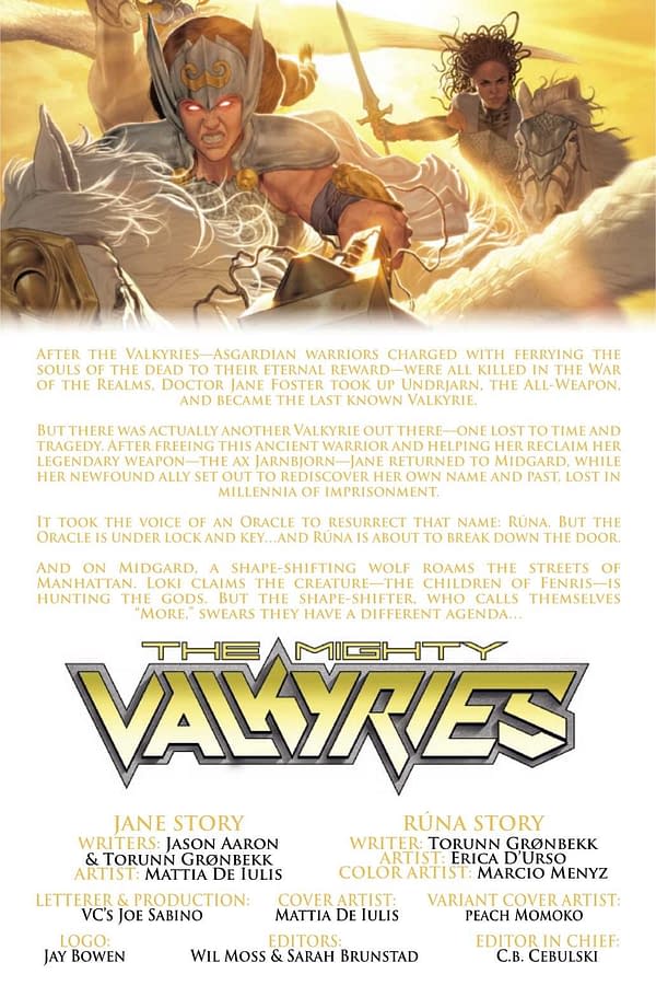 Interior preview page from MIGHTY VALKYRIES #2 (OF 5)