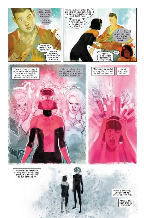 Interior preview page from NEW MUTANTS #18