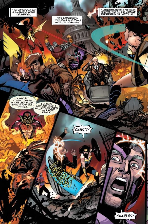 Interior preview page from HEROES REBORN MAGNETO AND MUTANT FORCE #1