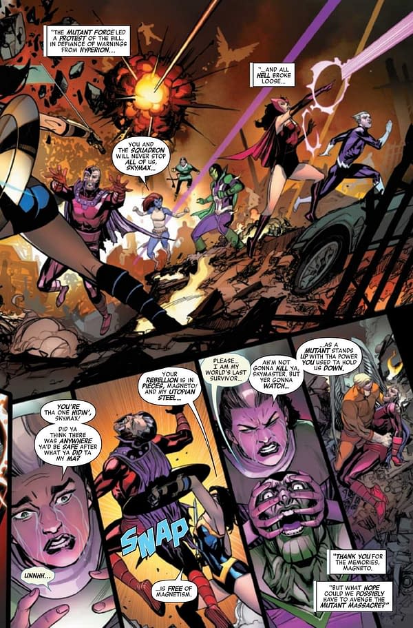 Interior preview page from HEROES REBORN MAGNETO AND MUTANT FORCE #1