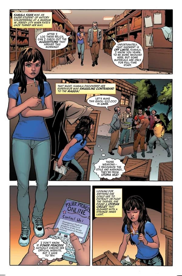 Interior preview page from HEROES REBORN YOUNG SQUADRON #1