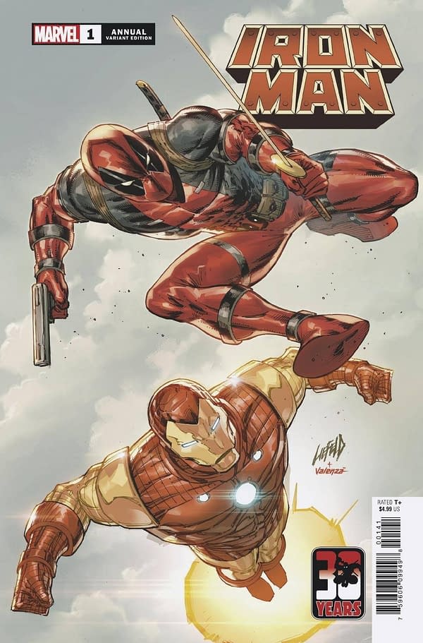 Cover image for IRON MAN ANNUAL #1 LIEFELD DEADPOOL 30TH VAR