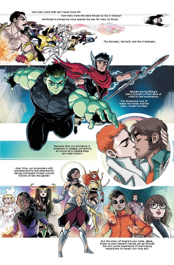 Interior preview page from MARVELS VOICES PRIDE #1