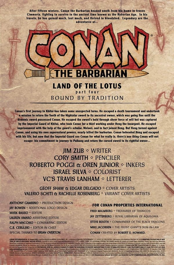 Interior preview page from CONAN THE BARBARIAN #22