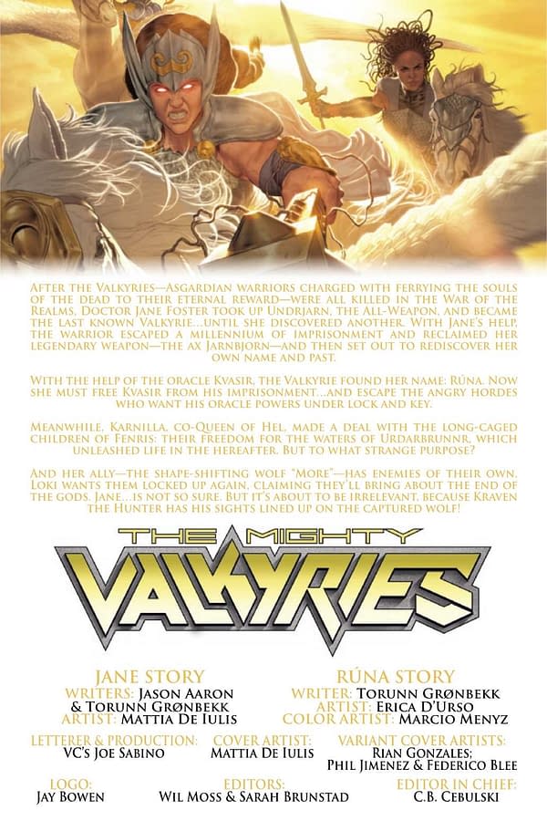 Interior preview page from MIGHTY VALKYRIES #3 (OF 5)