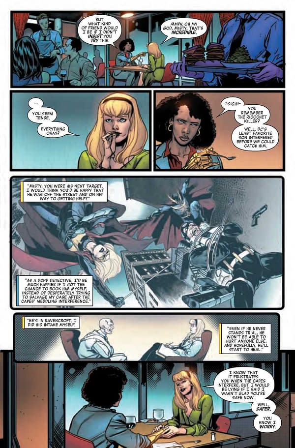 Interior preview page from HEROES REBORN NIGHT-GWEN #1