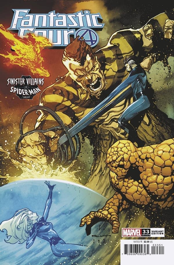 Cover image for FANTASTIC FOUR #33 RUAN SPIDER-MAN VILLAINS VAR