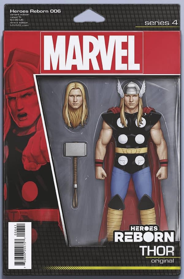 Cover image for HEROES REBORN #6 (OF 7) CHRISTOPHER ACTION FIGURE VAR