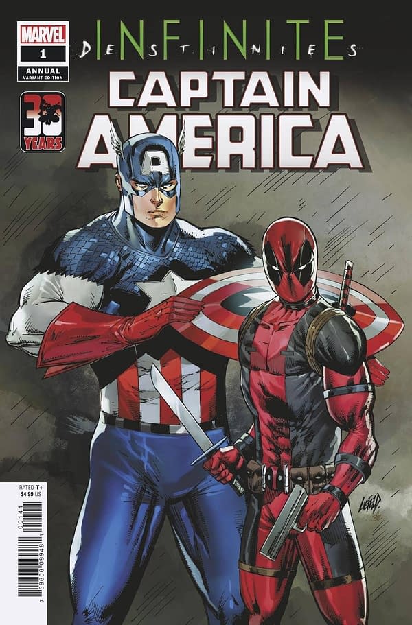 Cover image for CAPTAIN AMERICA ANNUAL #1 LIEFELD DEADPOOL 30TH VAR