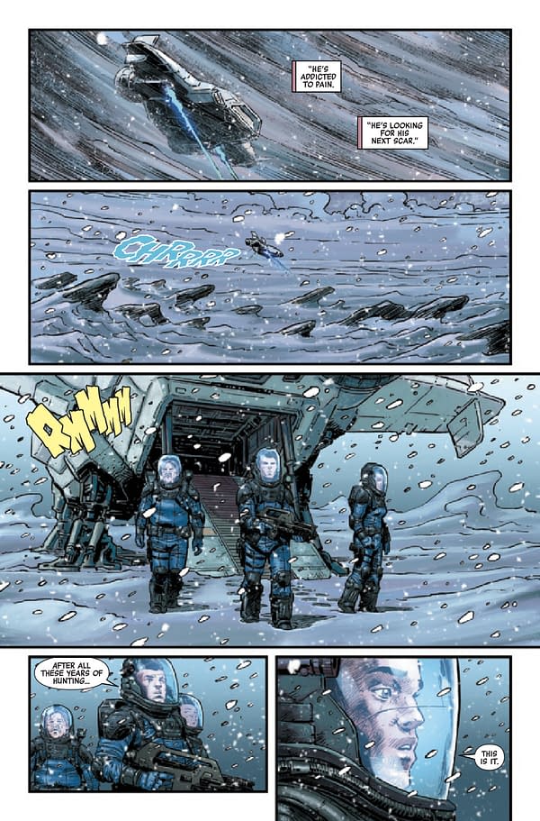 Interior preview page from ALIENS AFTERMATH #1