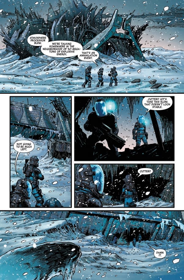 Interior preview page from ALIENS AFTERMATH #1