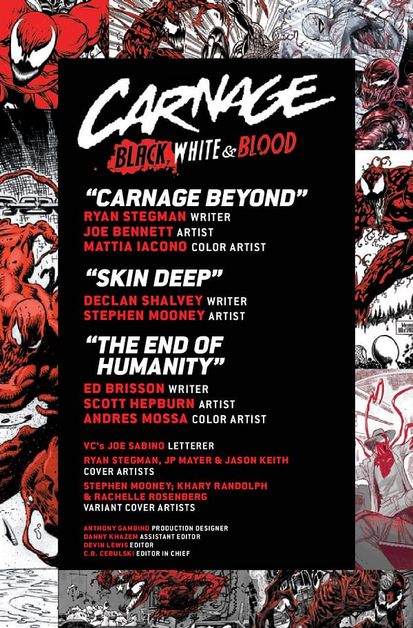 Interior preview page from CARNAGE BLACK WHITE AND BLOOD #4 (OF 4)