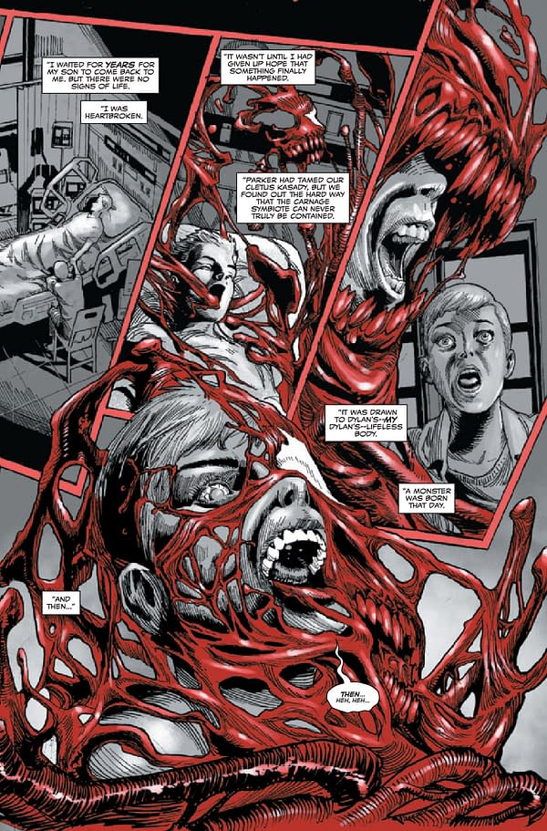 Interior preview page from CARNAGE BLACK WHITE AND BLOOD #4 (OF 4)