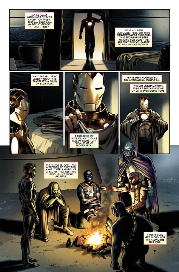Interior preview page from IRON MAN #10