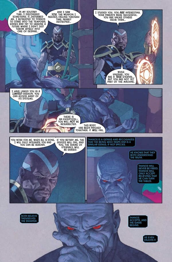 Interior preview page from ETERNALS #6