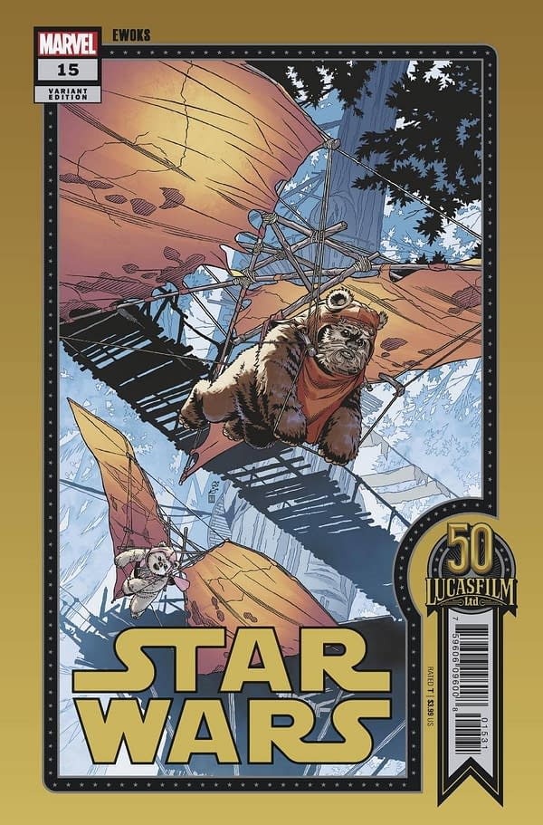 Cover image for STAR WARS #15 SPROUSE LUCASFILM 50TH VAR WOBH