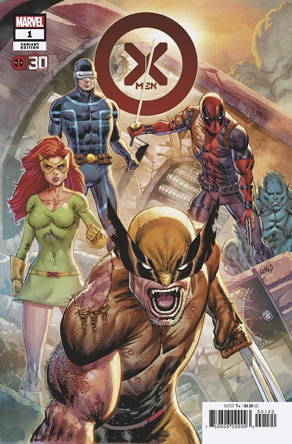 Cover image for X-MEN #1 LIEFELD DEADPOOL 30TH VAR