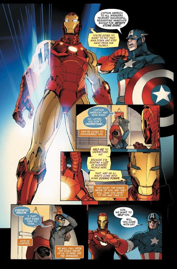 Interior preview page from AVENGERS ANNUAL #1 INFD