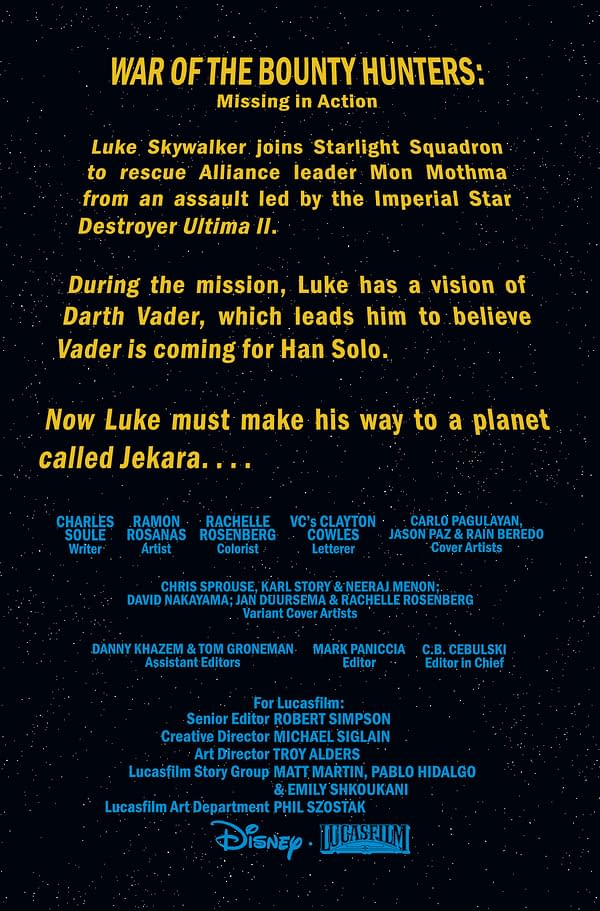 Interior preview page from STAR WARS #16 WOBH