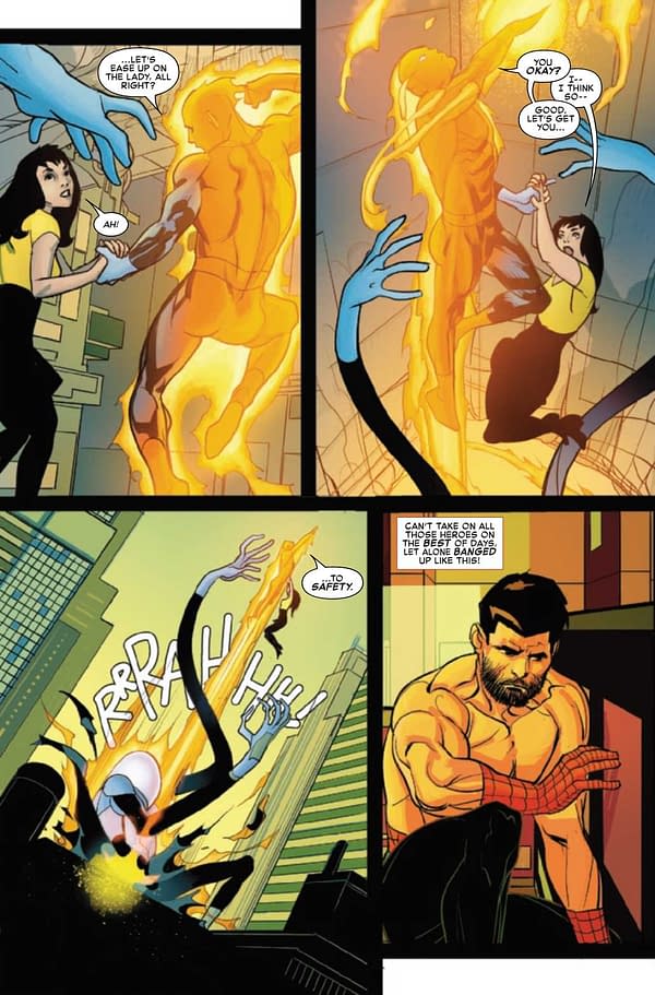 Interior preview page from JUN210665 SPIDER-MAN SPIDER'S SHADOW #5 (OF 5), by (W) Chip Zdarsky (A) Pasqual Ferry (CA) Phil Noto, in stores Wednesday, August 11, 2021 from MARVEL COMICS