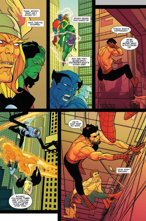Interior preview page from JUN210665 SPIDER-MAN SPIDER'S SHADOW #5 (OF 5), by (W) Chip Zdarsky (A) Pasqual Ferry (CA) Phil Noto, in stores Wednesday, August 11, 2021 from MARVEL COMICS