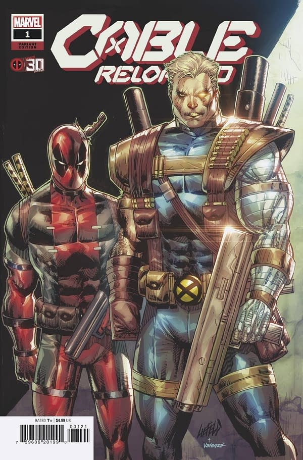 Cover image for CABLE RELOADED #1 LIEFELD DEADPOOL 30TH VAR ANHL