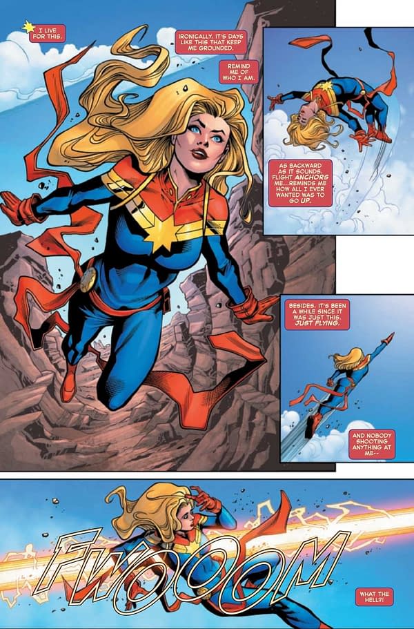 Interior preview page from CAPTAIN MARVEL #32