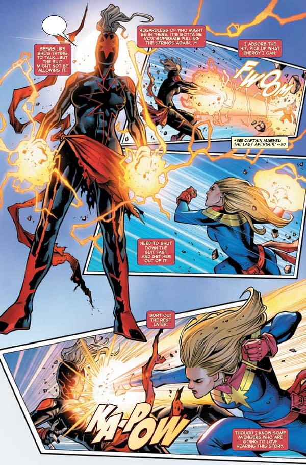 Interior preview page from CAPTAIN MARVEL #32