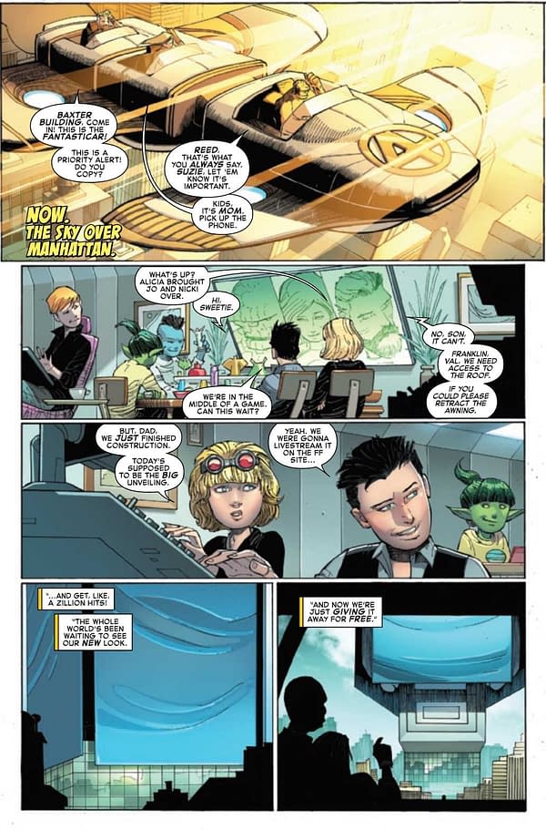 Interior preview page from FANTASTIC FOUR #35