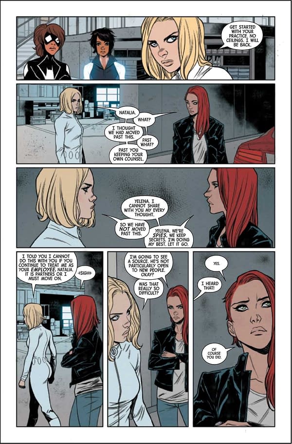 Interior preview page from BLACK WIDOW #11
