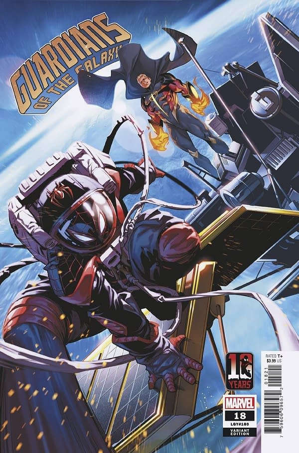 Cover image for GUARDIANS OF THE GALAXY #18 MILES MORALES 10TH ANNIV VAR ANH